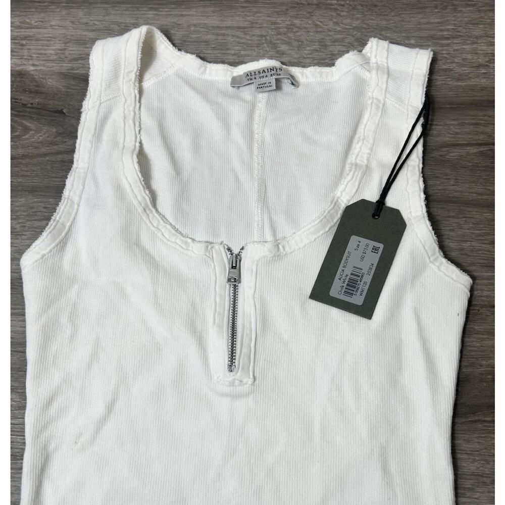 ALLSAINTS ALICIA BODYSUIT MORNING MAUVE US 4 BRAND NEW WITH TAGS